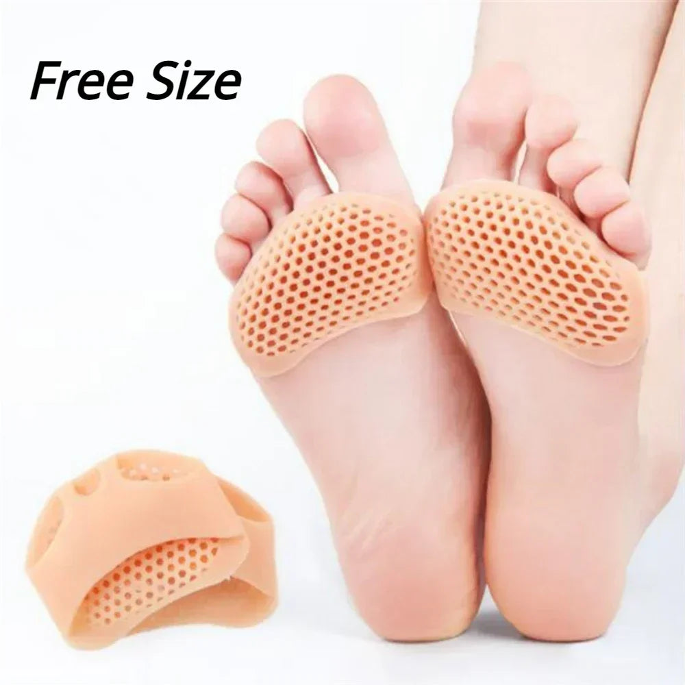Metatarsal Pads for Women and Men Forefoot Pad for Ball of Foot Pain Relief Insoles Half Sock Support Soft Gel Foot Cushion 2pcs
