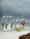 1/2/4PCS Double Wall Clear Glass Coffee Mugs Double Insulated Glass Cup For Hot Cold Beverages Cappuccino Espresso Cup