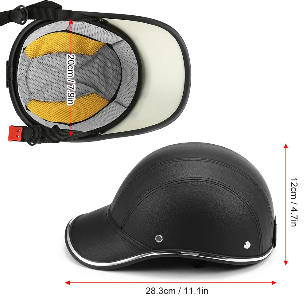 Bicycle Helmet Motorcycle Motocross Bicycle ABS Leather Helmet Bicycle Helmet Adjustable Strap Bike Helmet