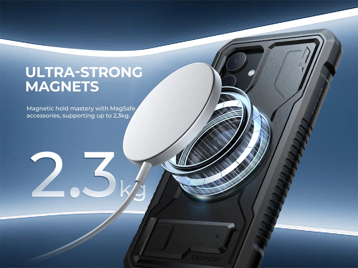 Magnetic Case For Samsung Galaxy S24 holder For MagSafe Shockproof Rugged Bumper Cover Protective With Built in Screen Protector