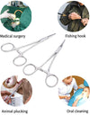 Stainless Steel Curved Tip and Straight Tip Forceps for Locking Clamp Hemostatic Forceps Arterial Forceps Clamp Fish Hook Pliers