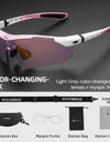Bike Glasses Photochromic Lens UV400 Bicycle Glasses Outdoor Sports Eyeglasses MTB Road Eyewear Cycling sunglasses