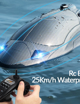 Rc Boat High Speed Racing Ship 25Km/h Waterproof Rechargeable Model Electric Radio Remote Control Speedboat Toys for Boys Gift
