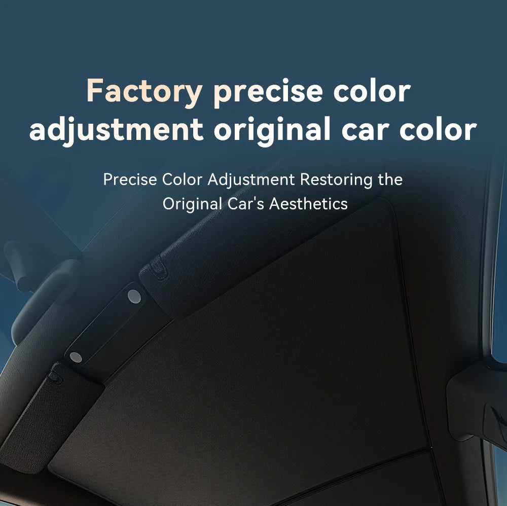 Graphene Honeycomb Sunshade Set for Tesla Model 3 Highland and Model Y Juniper 2025 2026
