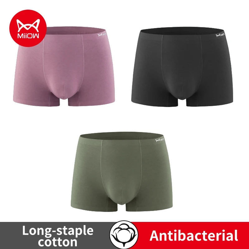 3-Pack Men’s Graphene Antibacterial Boxer Shorts – Comfortable & Durable