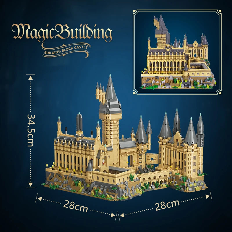 6000+Pcs Harry Potter Mini Building Blocks Sets Birthday Gifts for  Adult Magic Castle 3.5mm Blocks Creative Toys