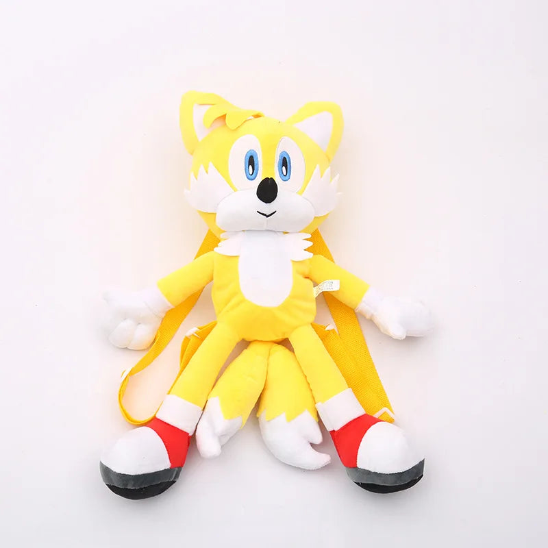 Anime Hedgehog Plush Backpack Soft Cartoon Shoulder Bag