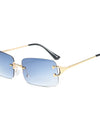 Stylish Sunglasses Diamonds Cut Small Frame High Quality Comfortable Wear