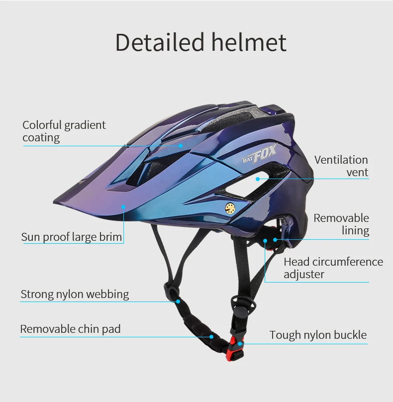 MTB Cycling Helmet With Adjustable Fit And Removable Padding