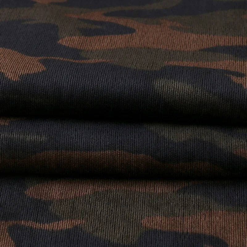 Leopard print Corduroy fabric Camouflage corduroy print cloth Polyester clothing DIY dress handmade Sewing quilting Leopardprint