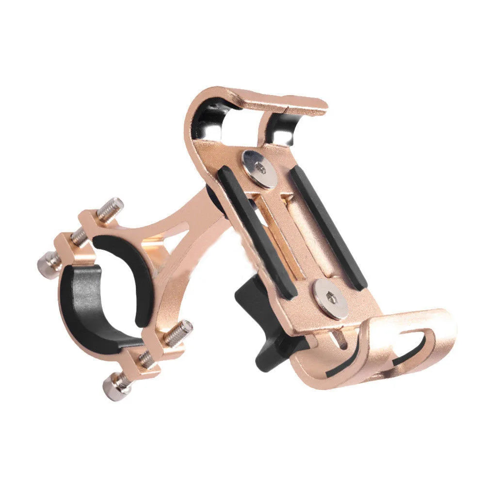 360° Rotate Metal Motorcycle Bike Phone Holder Anti-slip Bracket GPS Navigation Clip Universal Bicycle Stand for All Smartphones