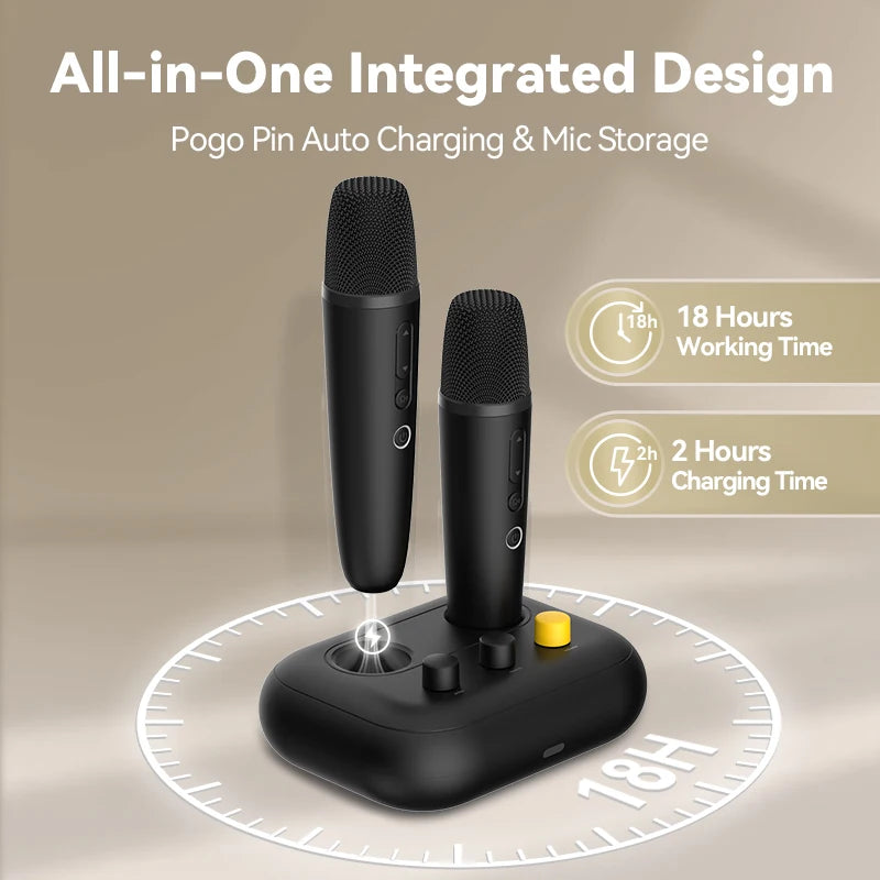 Puremic Karaoke Machine, Free Forever millions songs video MTV karaoke songs streaming karaoke Home Karaoke no Ads with 2 mics