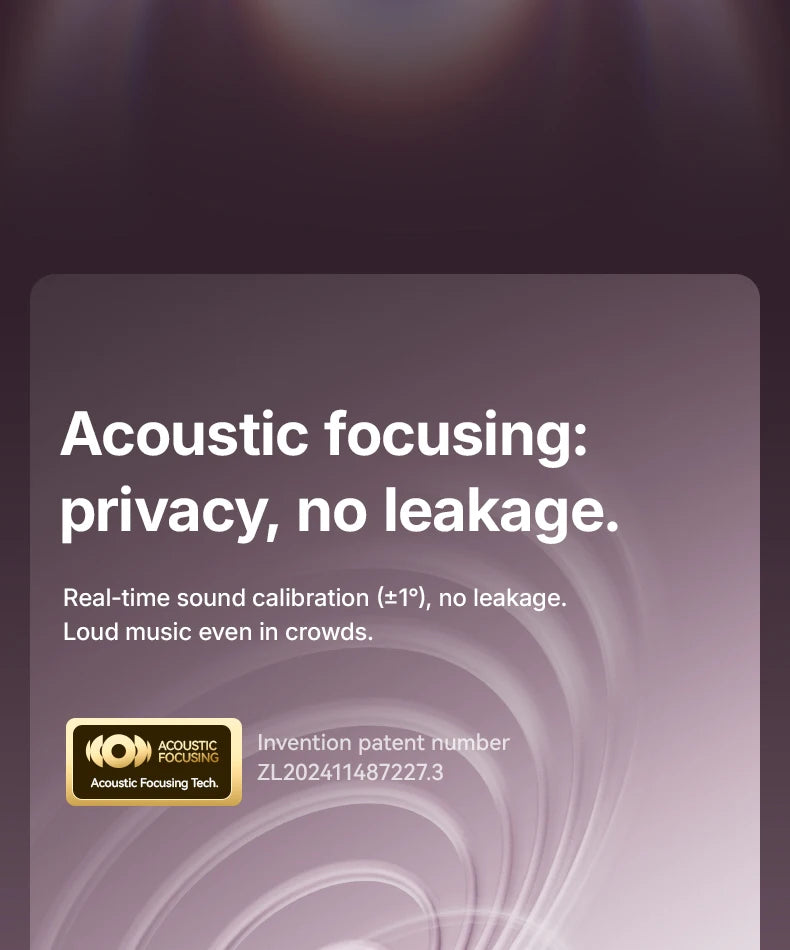 F60 Open Ear 360° Panoramic Sound Headphones Deep Bass Earphones Hi-Pure Original High Lossless Quality Sound Headset