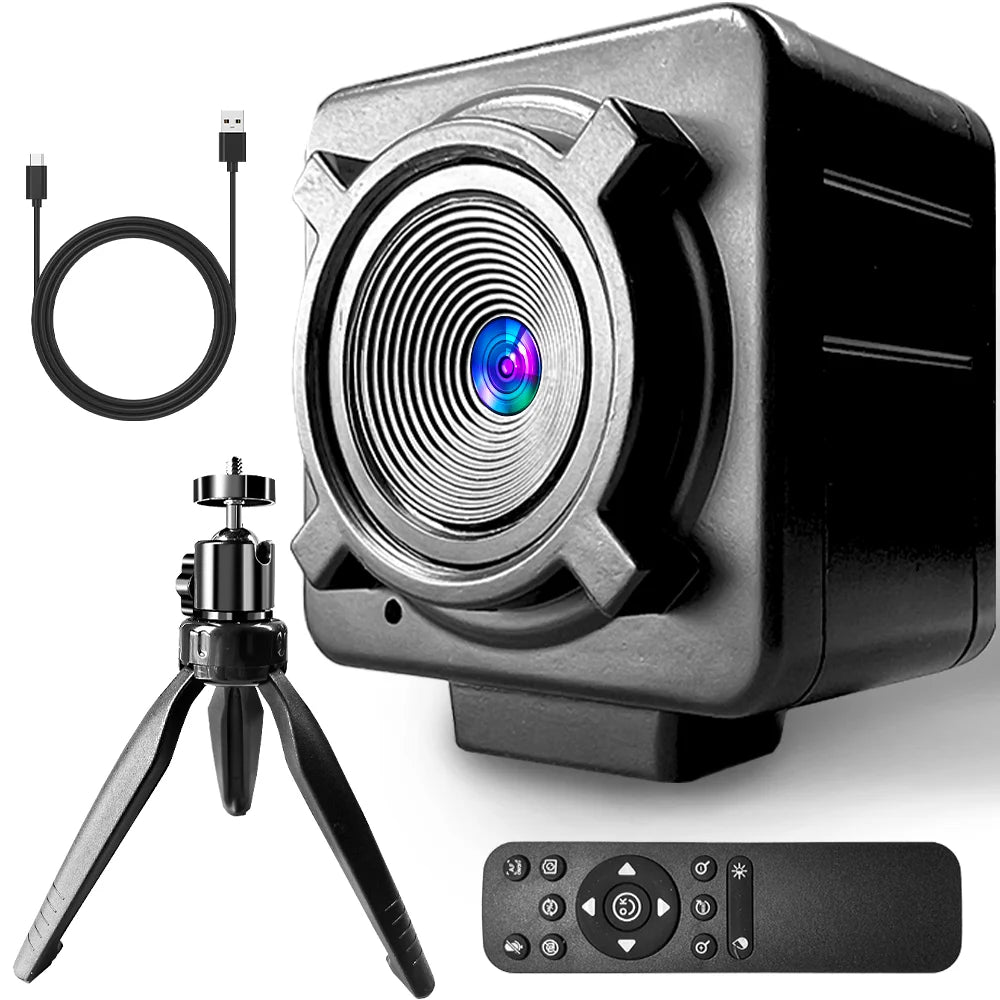 4K Webcam for PC with Autofocus Remote Control USB Camera for Live Streaming Video Calls with Tripod