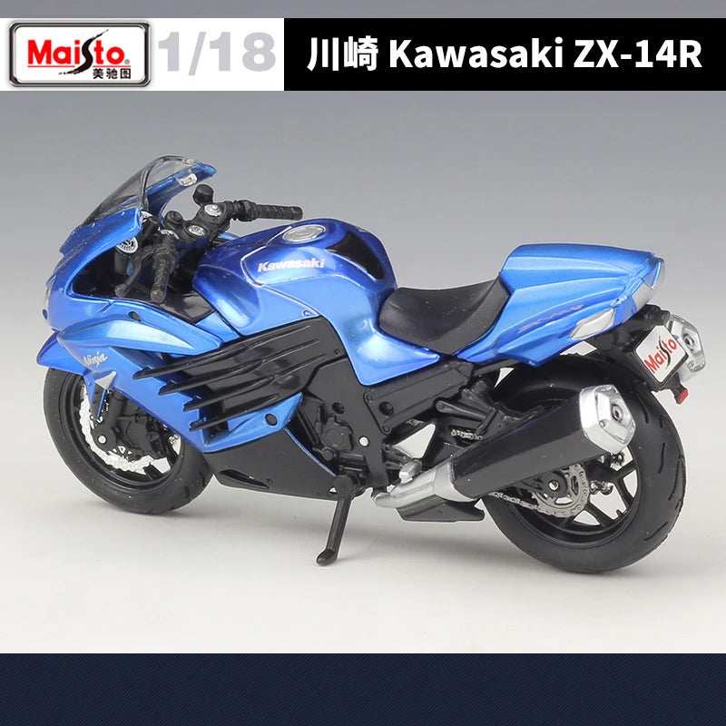 1 18 Scale Kawasaki Ninja ZX14R Diecast Motorcycle Model