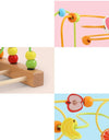 Montessori  Toys Wooden Roller Coaster Bead Maze Abacus Math Toys  Early Educational Toys for  1-3 Years