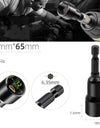 6-19mm Impact-Socket Magnetic Nut Screwdriver Deep Socket Adapter 1/4 Hex Wrench Heads Electric Drill Bit Repairing Hand Tools