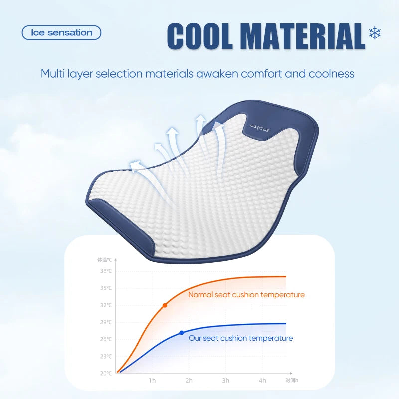 Summer Ice Silk Car Seat Covers Universal Front Rear Car Seat Cushion Auto Protect Mat Cooling Breathable Anti-slip Car Cover