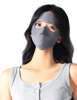 Summer Ice Silk Sunscreen Mask Summer Anti-UV Protection Cycling Face Cover Women Breathable Outdoor Sport Sun Reusable Masks