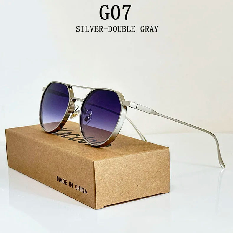Oval Vintage Sunglasses With UV400 Protection