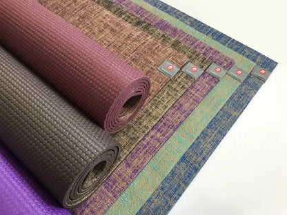 Natural Jute Yoga Mat 183 X 61 X 0.5cm Healthy And Environmentally Friendly Yoga Mat Wear-Resistant Non-Slip Fitness Mat