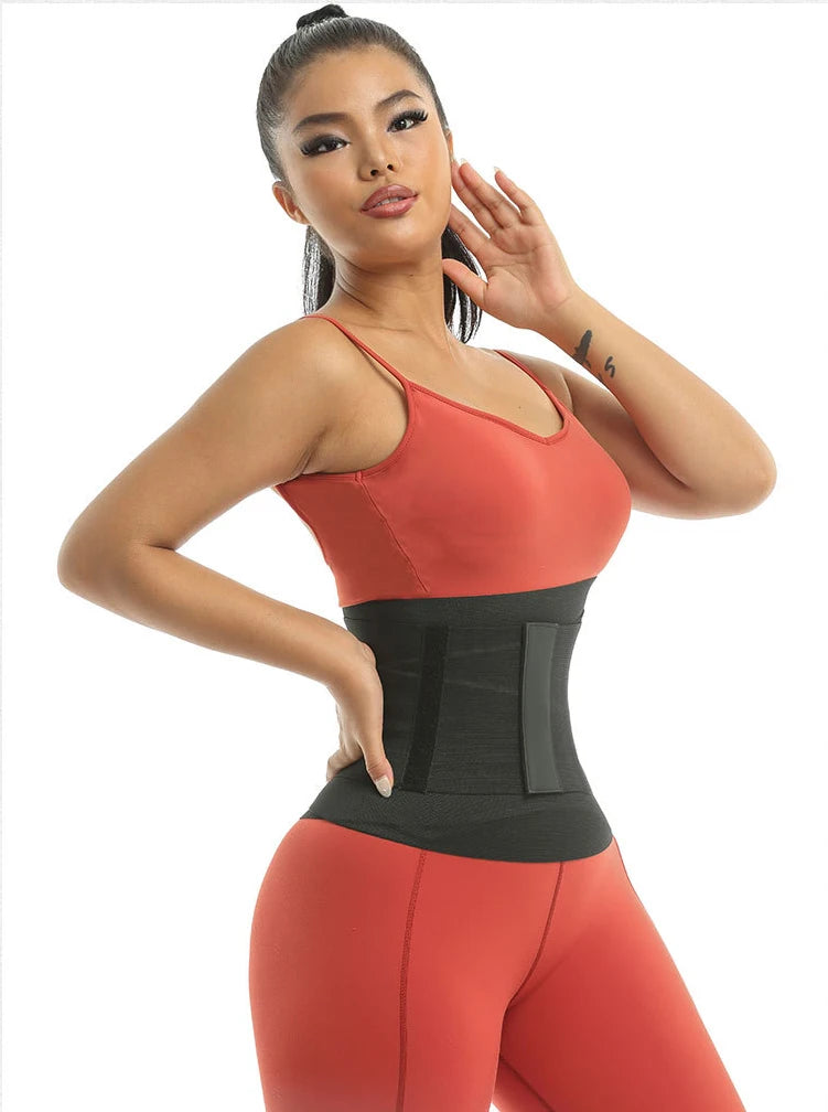 9 Steel Bones Waist Trainer Body Shaper Adjustable Belly Tummy Control Snatch Me Up Wrap Stretch Bands Slim Body Shaper Women