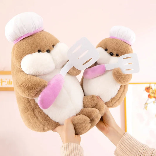 Kawaii Chef Seal Plush Toy 50 cm Soft Stuffed Animal Doll