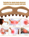 1Pcs Guasha Wood Stick Massage Tool for Body Lymphatic Drainage Massager Sculpting Tools,Anti Cellulite,Trigger Point Treatment