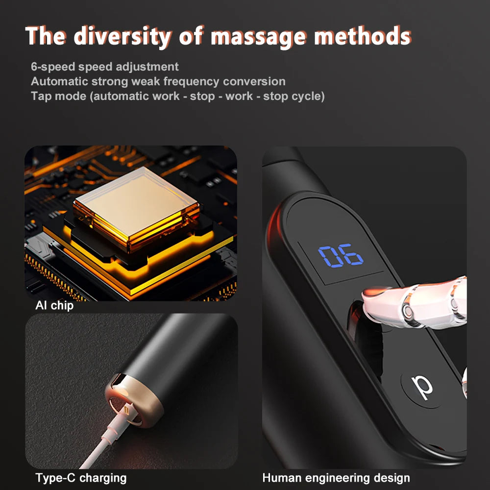 Smart Fascia  Neck Shoulder Cervical Foot Body Relaxation Back High Frequency Massage   Massage Percussion Hammer fitness
