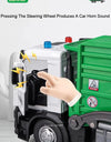 1:24 Scale Watering Cement Dump Trucks Model Garbage Truck Toy Car Sound Light Doors Opened Engineering Vehicles  Gifts