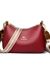 Cowhide Crossbody Bag  Straps Tote Lady Shoulder Bags Leather Messenger Bag