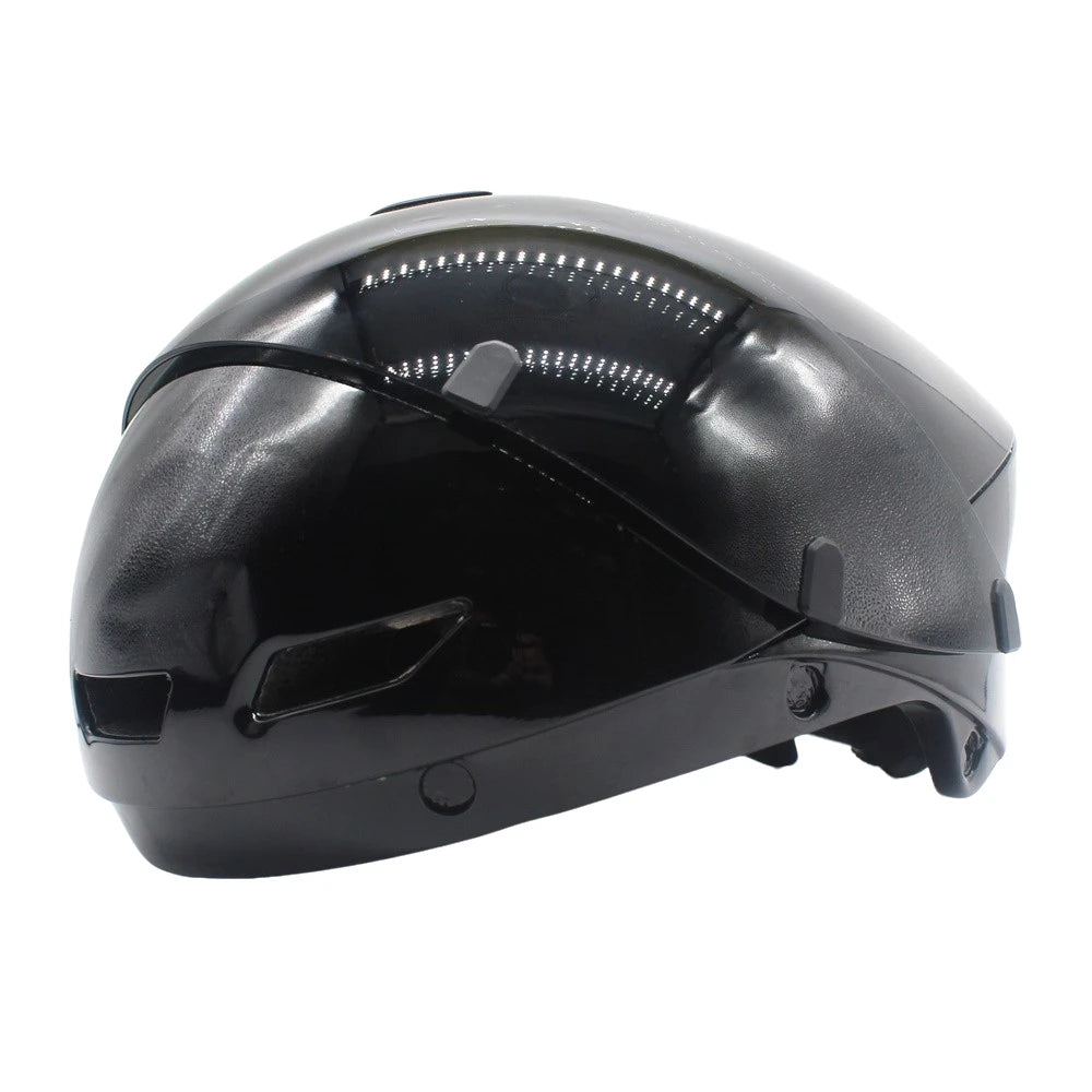 Aerodynamic Triathlon Cycling Helmet With Magnetic Goggles