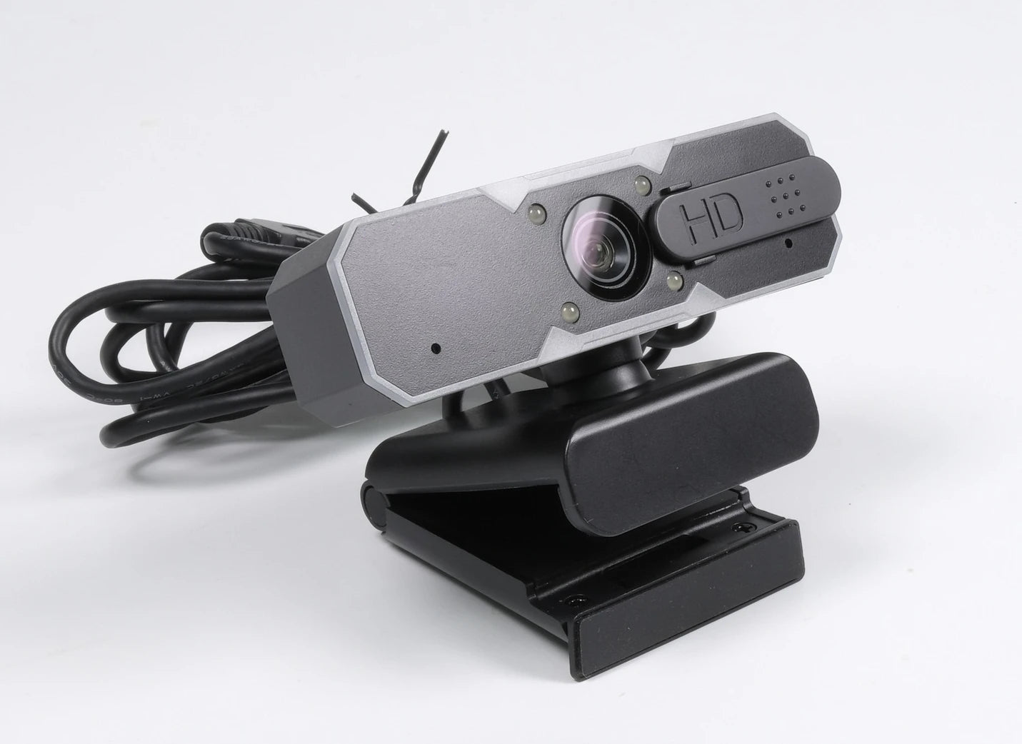 1080P Gaming Webcam 60FPS Autofocus Fill Light Camera Privacy Cover 7 Colors RGB Fill Light Stereo for Laptop Live Streaming