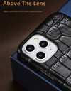 Crocodile Real Leather Cases for iPhone 16 15 Pro Max 14 pro max Genuine Leather Fundas Back Bover
