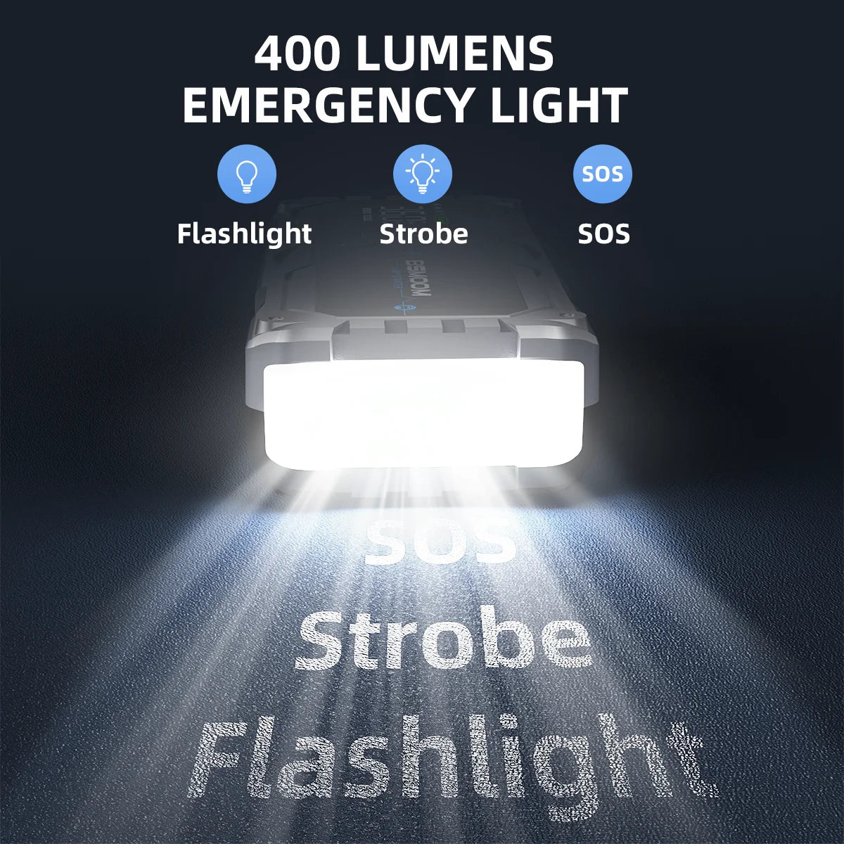 4 In 1 6000A/7000A Jump Starter Power Bank 21800mAh/26800mAh 160PSI Air Compressor Tire Pump For Emergency Booster