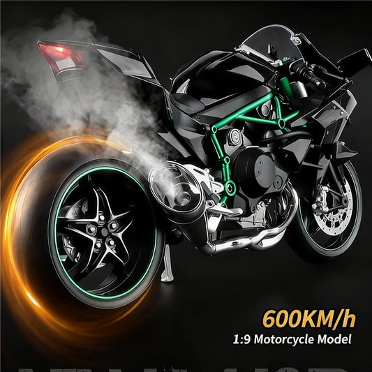 Key Control Diecast H2 H2R Sports Motorcycle Model 1 to 9 Scale