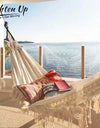 286*140cm Hammock Large Brazilian Macrame Fringe Double Deluxe Hammock Swing 2 Person Net Chair Outdoor Hanging Hammock Swings