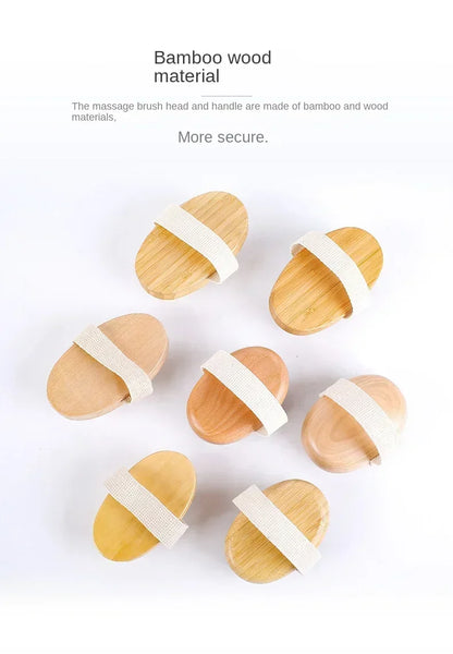 Body Anti Cellulite Brush Soothing Wooden Essential Oil Spa Air Cushion Massage Hair Comb Scalp Massage Brush Dead Skin Remover