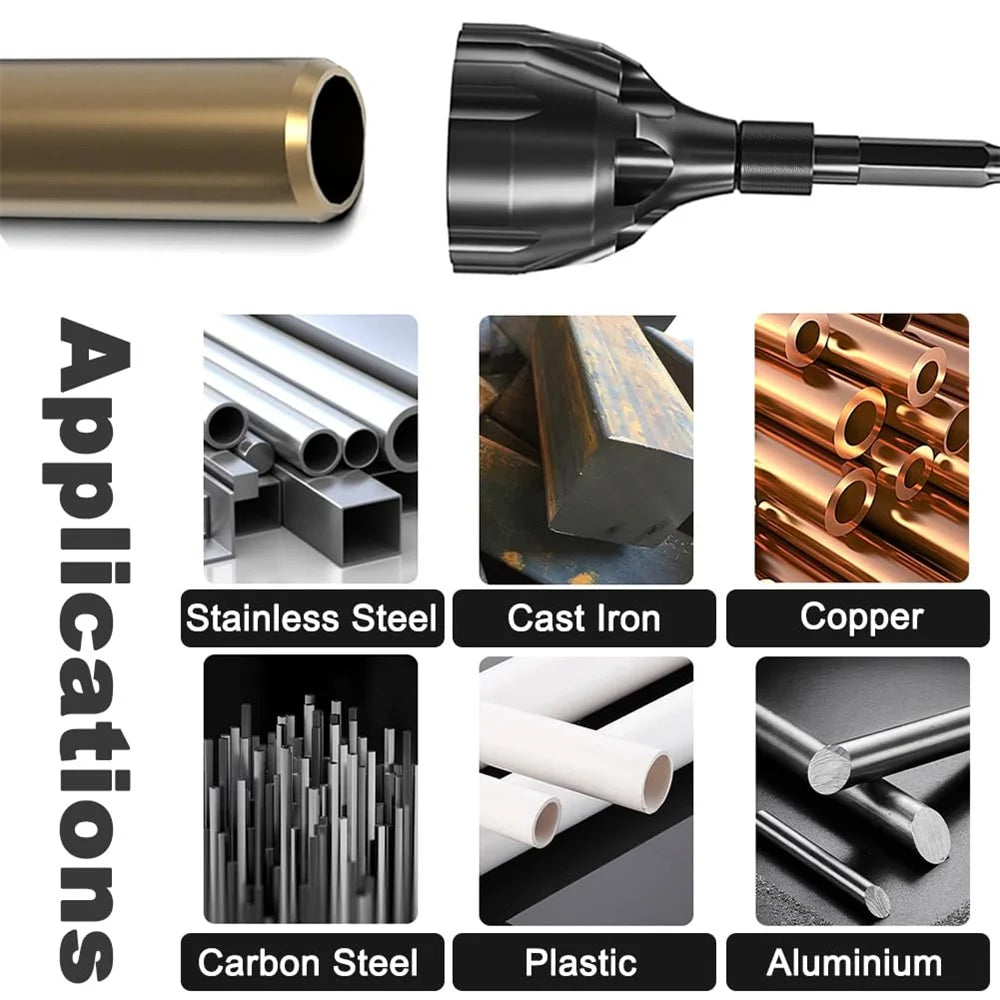 Deburring Tungsten Steel Chamfer Thread Trimmer Alloy Remove Burr Screw Rod Bolt Deburring Tool