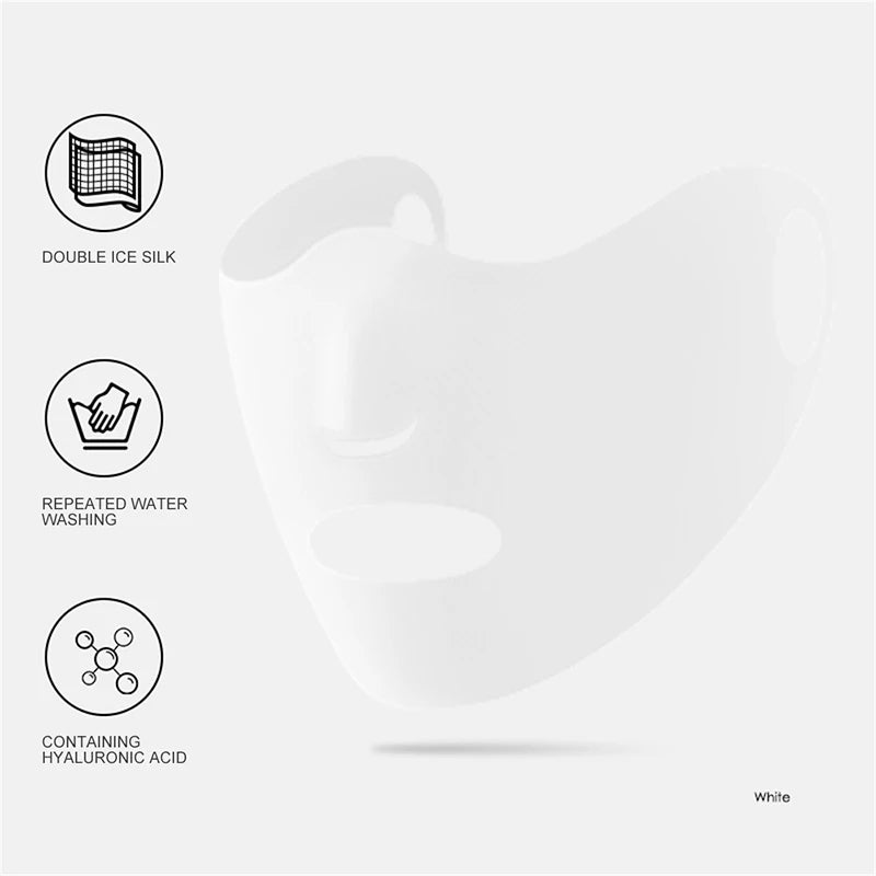 Ice Silk Sunscreen Mask Female Breathable Thin Section Hanging Ear Type Sports Sunshade