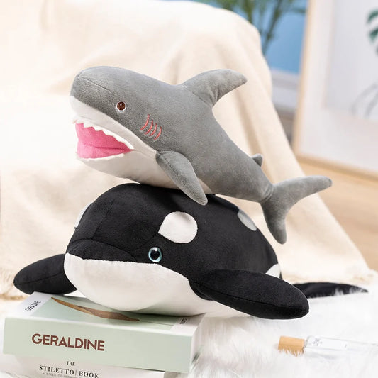Orca Shark Plush Stuffed Animal Soft Sea Creature Pillow