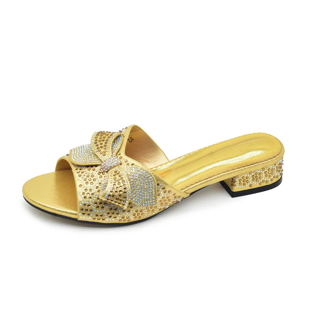 Ladies Shoes Summer Slippers Good Quality Womens Dress Sandals  Sweet Style for Royal Wedding Party Slingbacks Sandals