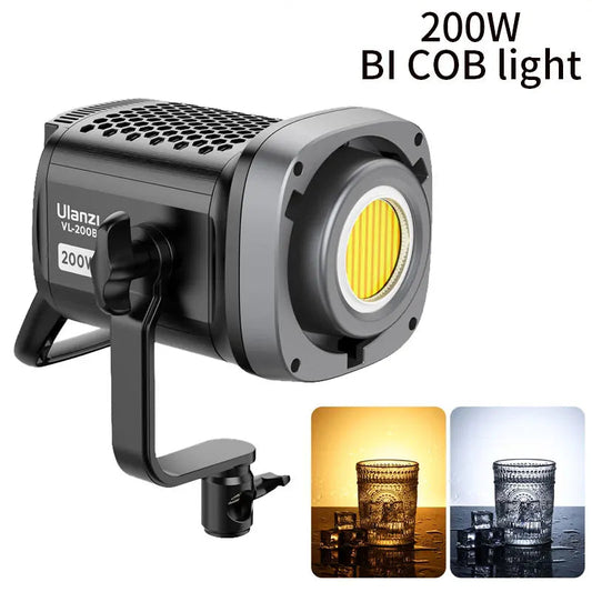 200W Bi-Color LED Video Light – Dimmable, Wireless APP Control, Continuous Studio & Photography Lighting