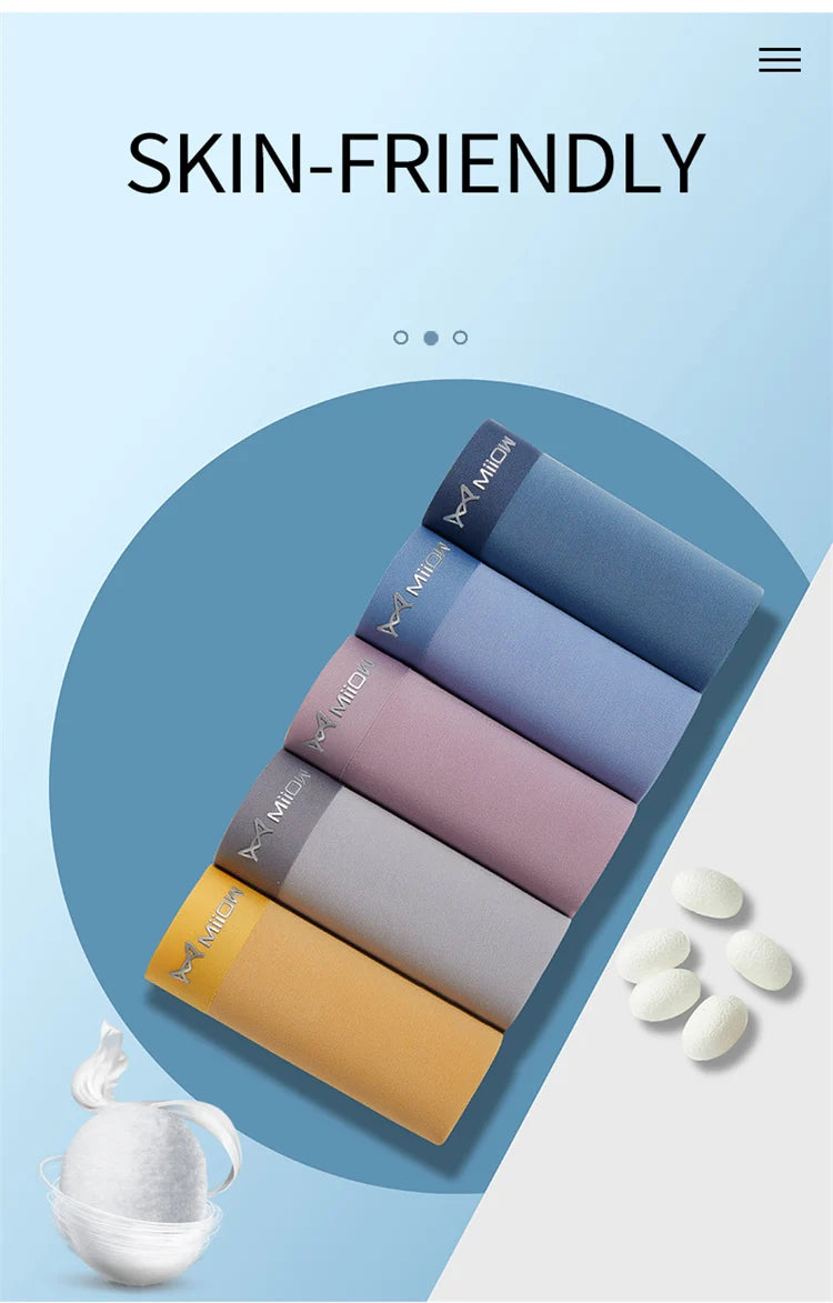 3-Pack Seamless Modal Silk Boxer Shorts – 80 Count