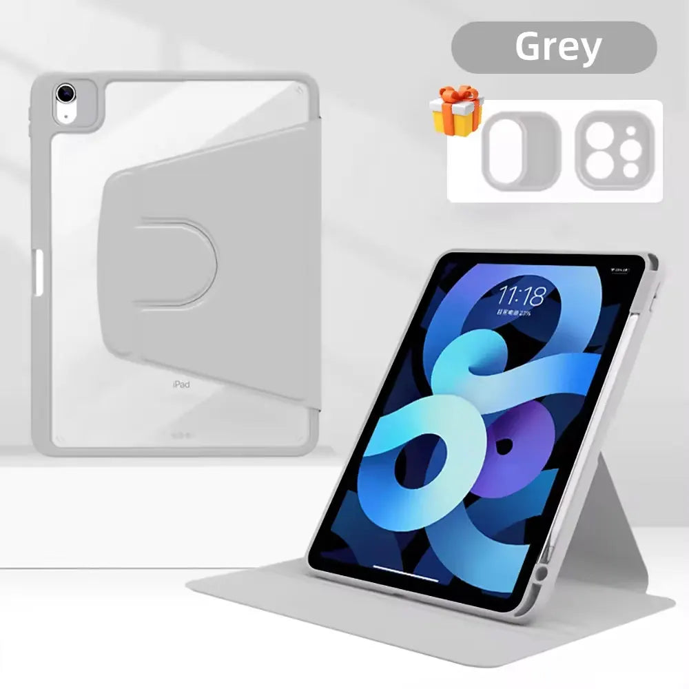 360° Rotation iPad Case for 2024 Air 11 13 M2 Pro 11 13 M4 Air 4 5 10.9 iPad 7/8/9th 10.2 10th Gen Pro 11 Pro 12.9 Mini 6 Cover