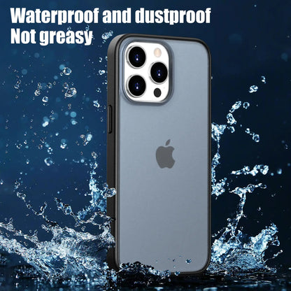 for iPhone 15 Case 15 Pro 15 Plus Case Frosted Matte Translucent Gasket Around Shockproof Cover for iPhone 15 Pro Max Case