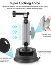 Car Suction Cup Arm Mount with Mount Adapter & Long Screw for Gopro / DJI / Insta360 X3 and other Sports Action Camera