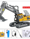 11CH RC Excavator 1:20 Remote Control Truck 2.4G RC Crawler Engineering Vehicle Excavator Truck Radio Control Toys Gifts