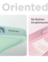 For iPhone 15 Pro Max Case Curly Wave Frame Shape Design Camera Protection Drop Shockproof Compatible with MagSafe Phone Case
