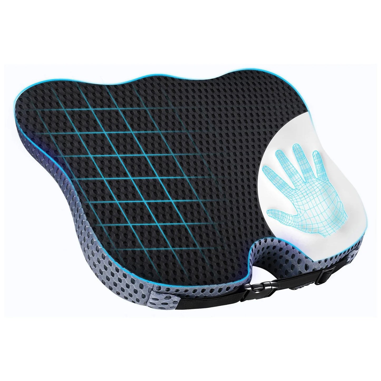 Cushion Non Slip Orthopedic Memory Foam Prostate Cushion for Tailbone Sciaticaback Pain Relief Comfort Chair Car Seat